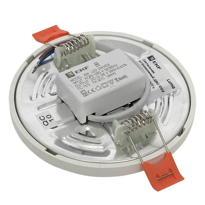 Светильник встраиваемый светодиодный ДВО 1002 6Вт 4000K IP20 EKF Basic Светильник встраиваемый светодиодный ДВО 1002 6Вт 4000K IP20 EKF Basic