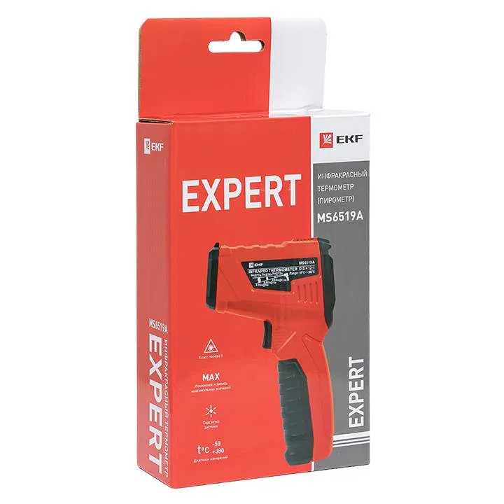 Инфракрасный термометр(пирометр) MS6519A EKF Expert Инфракрасный термометр(пирометр) MS6519A EKF Expert