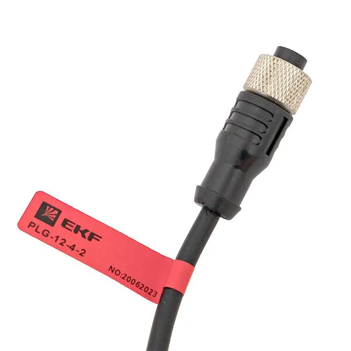 Кабель-разъем М12 4-PIN прямой PLG-12-4-2 Кабель-разъем М12 4-PIN прямой PLG-12-4-2