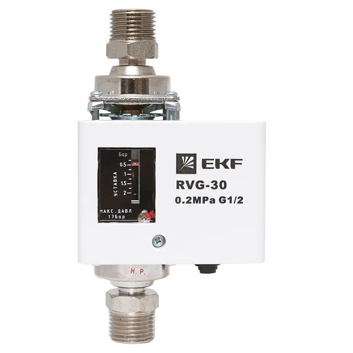 Реле перепада давления EKF RVG-30-0,2-2 (0,2 МПа) Реле перепада давления EKF RVG-30-0,2-2 (0,2 МПа)