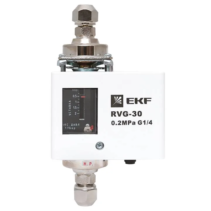 Реле перепада давления EKF RVG-30-0,2-4 (0,2 МПа) Реле перепада давления EKF RVG-30-0,2-4 (0,2 МПа)