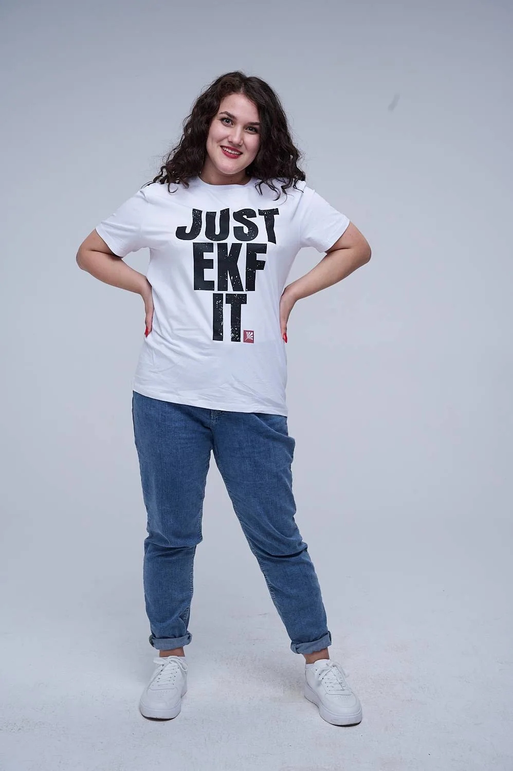 Футболка белая Just EKF it M