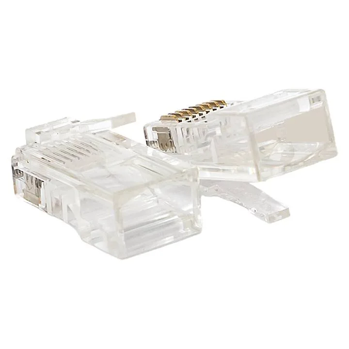 Коннектор RJ-45 TERACOM неэкранированный 8P8C Cat.5E универсальный (упак.10шт) Коннектор RJ-45 TERACOM неэкранированный 8P8C Cat.5E универсальный (упак.10шт)