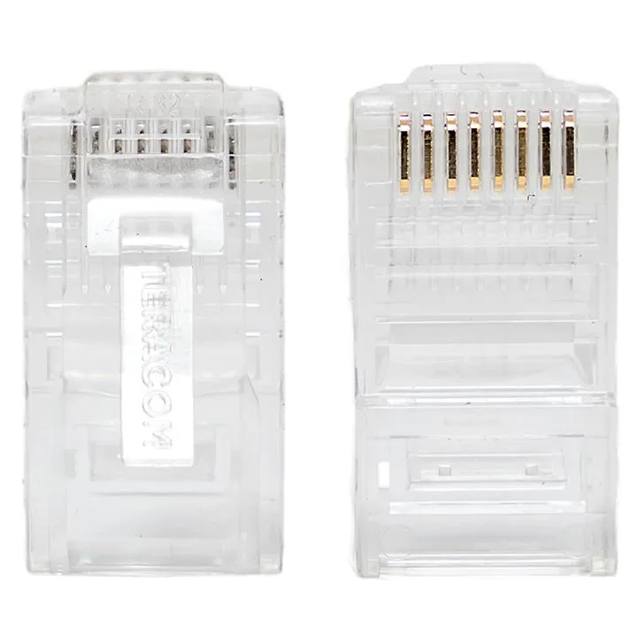 Коннектор RJ-45 TERACOM неэкранированный 8P8C Cat.5E универсальный (упак.10шт) Коннектор RJ-45 TERACOM неэкранированный 8P8C Cat.5E универсальный (упак.10шт)