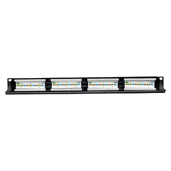 Патч-панель TERACOM 19'' Cat.5E 1U неэкранированная UTP 24 порта RJ-45 110 IDC с органайзером Патч-панель TERACOM 19'' Cat.5E 1U неэкранированная UTP 24 порта RJ-45 110 IDC с органайзером