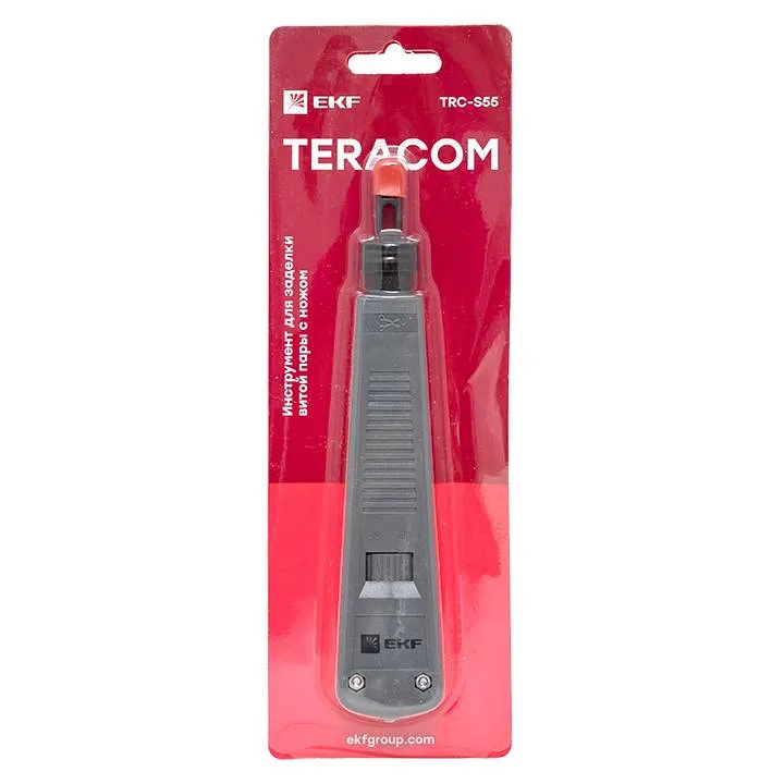 Инструмент для заделки витой пары с ножом TERACOM TRC-S55 EKF Инструмент для заделки витой пары с ножом TERACOM TRC-S55 EKF