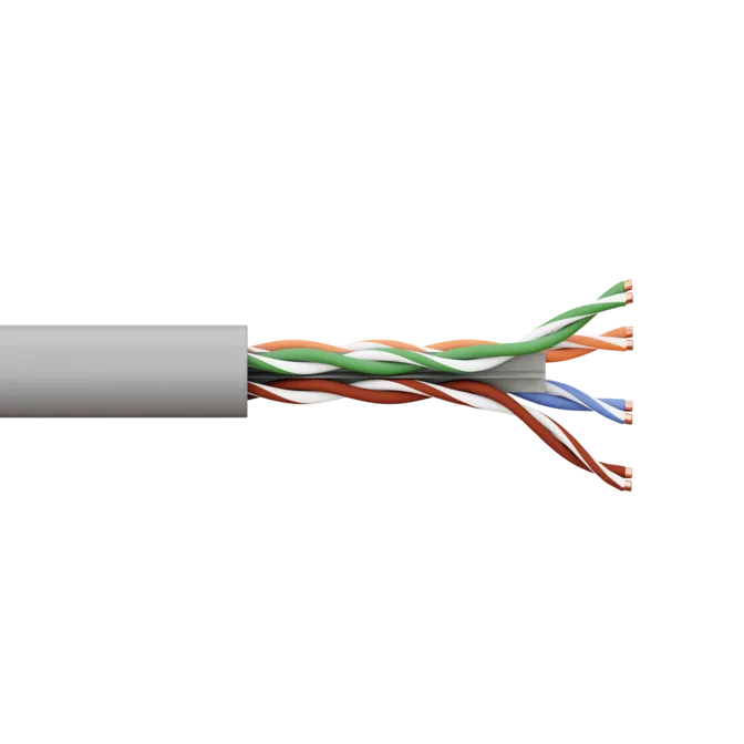 Кабель витая пара TERACOM PRO Cat.6 U/UTP 4 пары solid 23AWG оболочка LSZH нг(А)-HF цвет серый (упак. 305м) Кабель витая пара TERACOM PRO Cat.6 U/UTP 4 пары solid 23AWG оболочка LSZH нг(А)-HF цвет серый (упак. 305м)