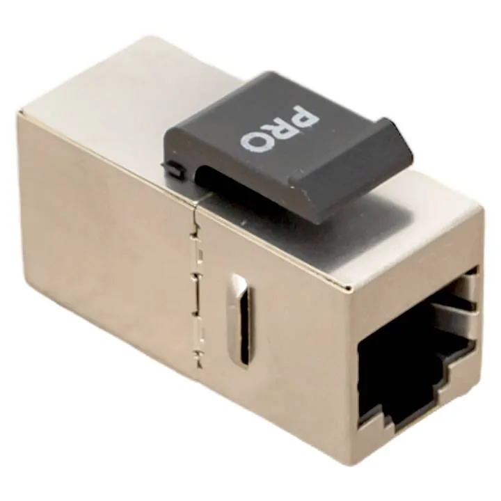 Адаптер проходной TERACOM PRO Cat.6 экранированный RJ45-RJ45 тип Keystone Адаптер проходной TERACOM PRO Cat.6 экранированный RJ45-RJ45 тип Keystone