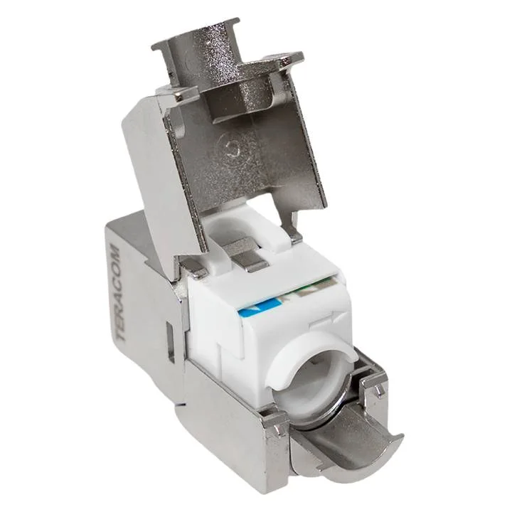 Модуль Keystone TERACOM PRO Cat.5E экранированный STP 110 IDC 180 градусов самозажимной (Toolless) Модуль Keystone TERACOM PRO Cat.5E экранированный STP 110 IDC 180 градусов самозажимной (Toolless)