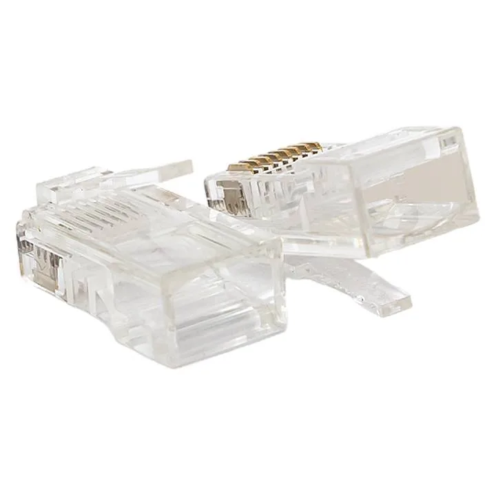 Коннектор RJ-45 TERACOM PRO неэкранированный 8P8C 30мкд Cat.5E универсальный (упак.50шт) Коннектор RJ-45 TERACOM PRO неэкранированный 8P8C 30мкд Cat.5E универсальный (упак.50шт)
