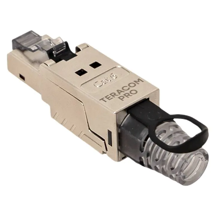 Коннектор TERACOM PRO полевой заделки RJ-45 (8P8C) экранированный STP для кабеля Cat.6 Коннектор TERACOM PRO полевой заделки RJ-45 (8P8C) экранированный STP для кабеля Cat.6