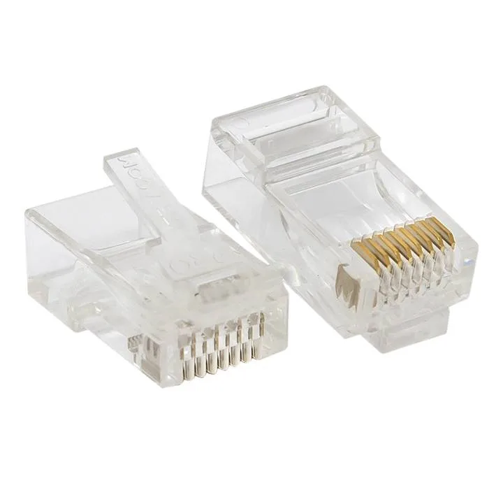Коннектор RJ-45 TERACOM PRO неэкранированный 8P8C 30мкд Cat.6 универсальный (упак.20шт) Коннектор RJ-45 TERACOM PRO неэкранированный 8P8C 30мкд Cat.6 универсальный (упак.20шт)