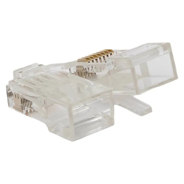 Коннектор RJ-45 TERACOM PRO неэкранированный 8P8C 30мкд Cat.6 универсальный (упак.20шт) Коннектор RJ-45 TERACOM PRO неэкранированный 8P8C 30мкд Cat.6 универсальный (упак.20шт)