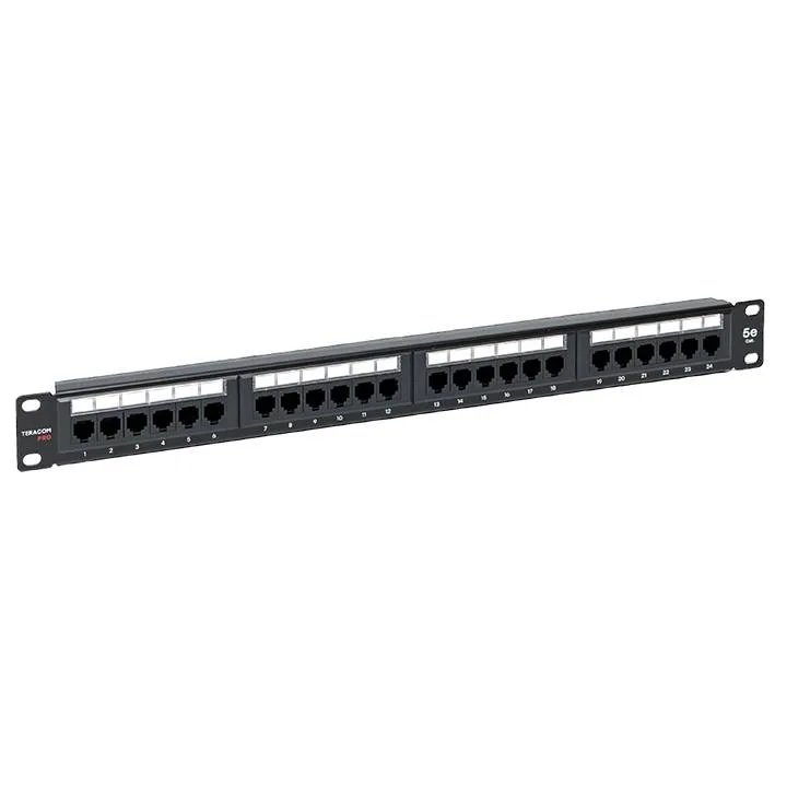 Патч-панель TERACOM PRO 19'' Cat.5E 1U неэкранированная UTP 24 порта RJ-45 Dual IDC Патч-панель TERACOM PRO 19'' Cat.5E 1U неэкранированная UTP 24 порта RJ-45 Dual IDC