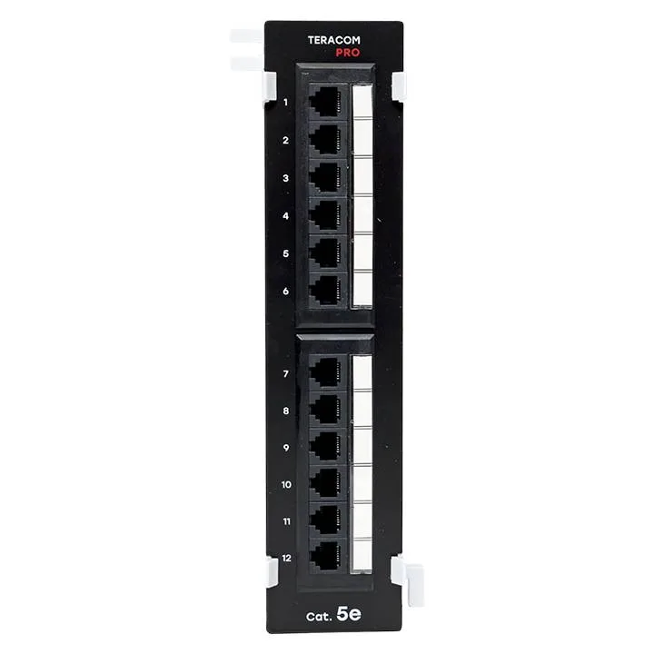 Патч-панель настенная TERACOM PRO Cat.5E неэкранированная UTP 12 портов RJ-45 Dual IDC Патч-панель настенная TERACOM PRO Cat.5E неэкранированная UTP 12 портов RJ-45 Dual IDC