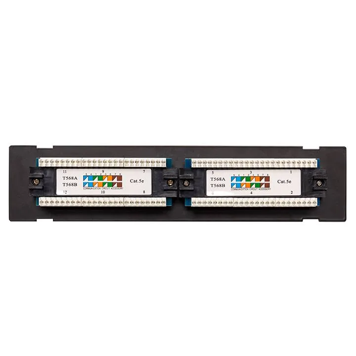 Патч-панель настенная TERACOM PRO Cat.5E неэкранированная UTP 12 портов RJ-45 Dual IDC Патч-панель настенная TERACOM PRO Cat.5E неэкранированная UTP 12 портов RJ-45 Dual IDC