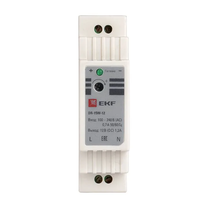 Блок питания 12В DR-15W-12 EKF PROxima Блок питания 12В DR-15W-12 EKF PROxima