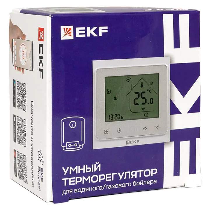 Умный терморегулятор для водяного/газового бойлера EKF Connect Умный терморегулятор для водяного/газового бойлера EKF Connect