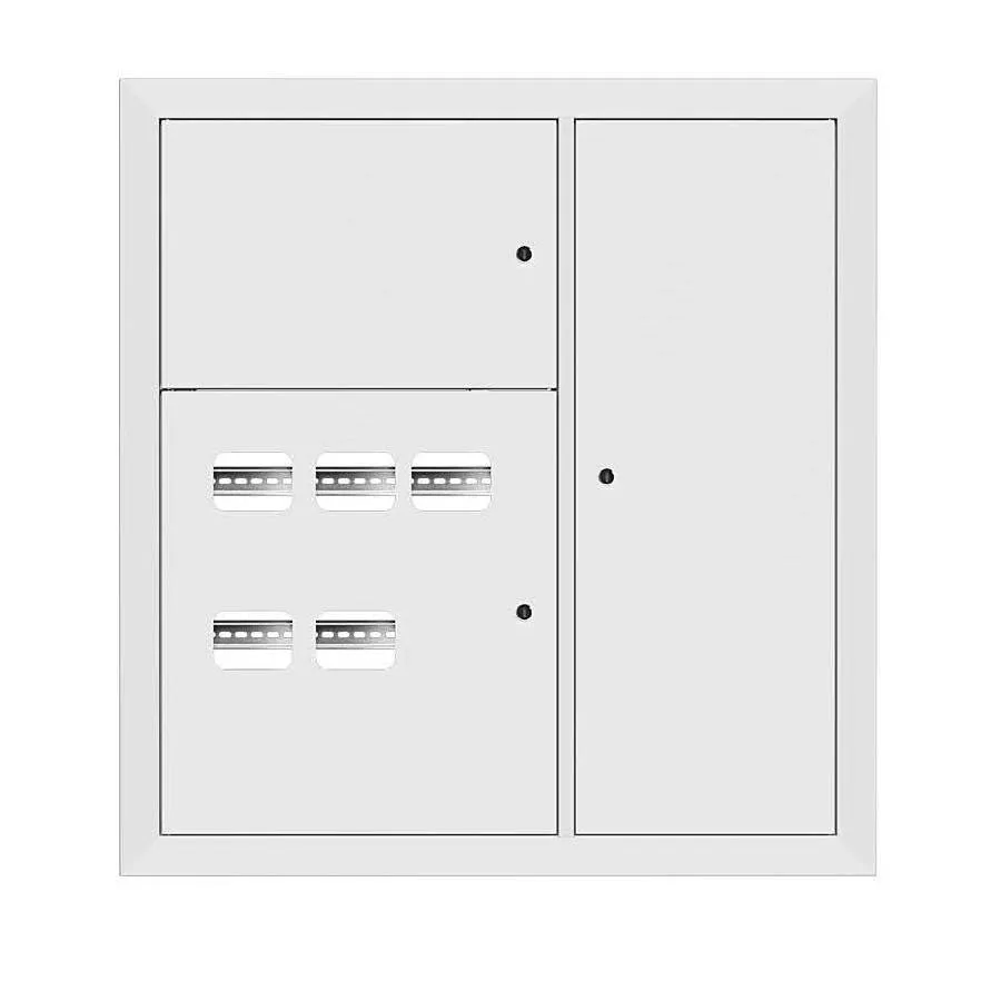 Щит этажный 5 кв. RAL9003 3 окна в ряд по гориз. (1000х950х150) EKF Basic Щит этажный 5 кв. RAL9003 3 окна в ряд по гориз. (1000х950х150) EKF Basic
