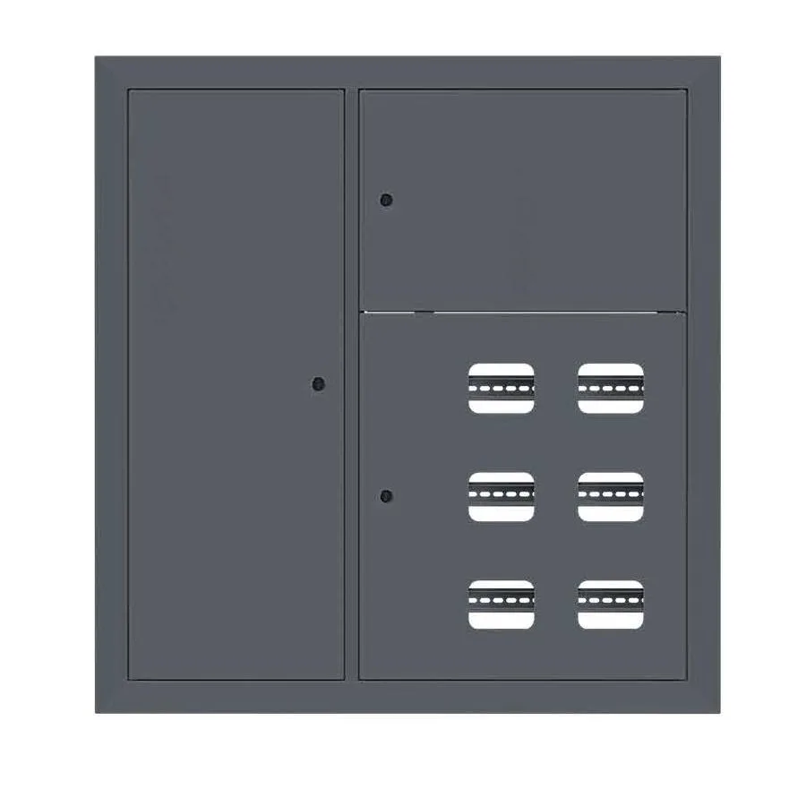 Щит этажный 6 кв. слаботочка слева RAL7016 (1000х950х150) EKF PROxima Щит этажный 6 кв. слаботочка слева RAL7016 (1000х950х150) EKF PROxima