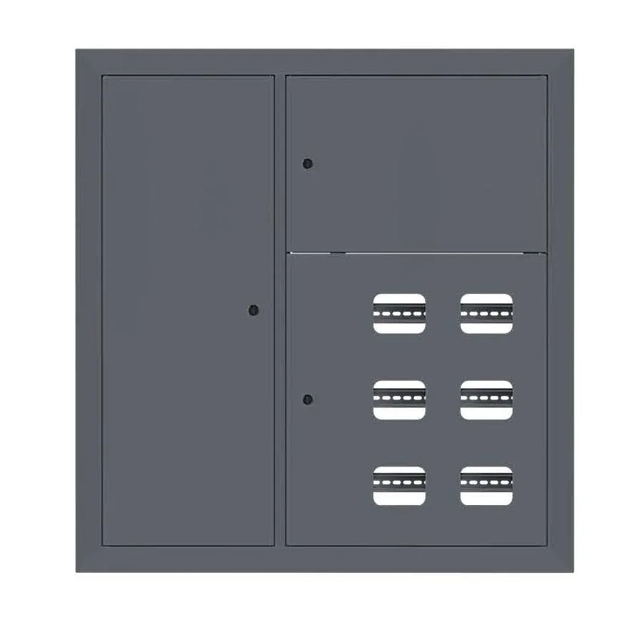 Щит этажный 6 кв. слаботочка слева RAL7024 (1000х950х150) EKF PROxima Щит этажный 6 кв. слаботочка слева RAL7024 (1000х950х150) EKF PROxima