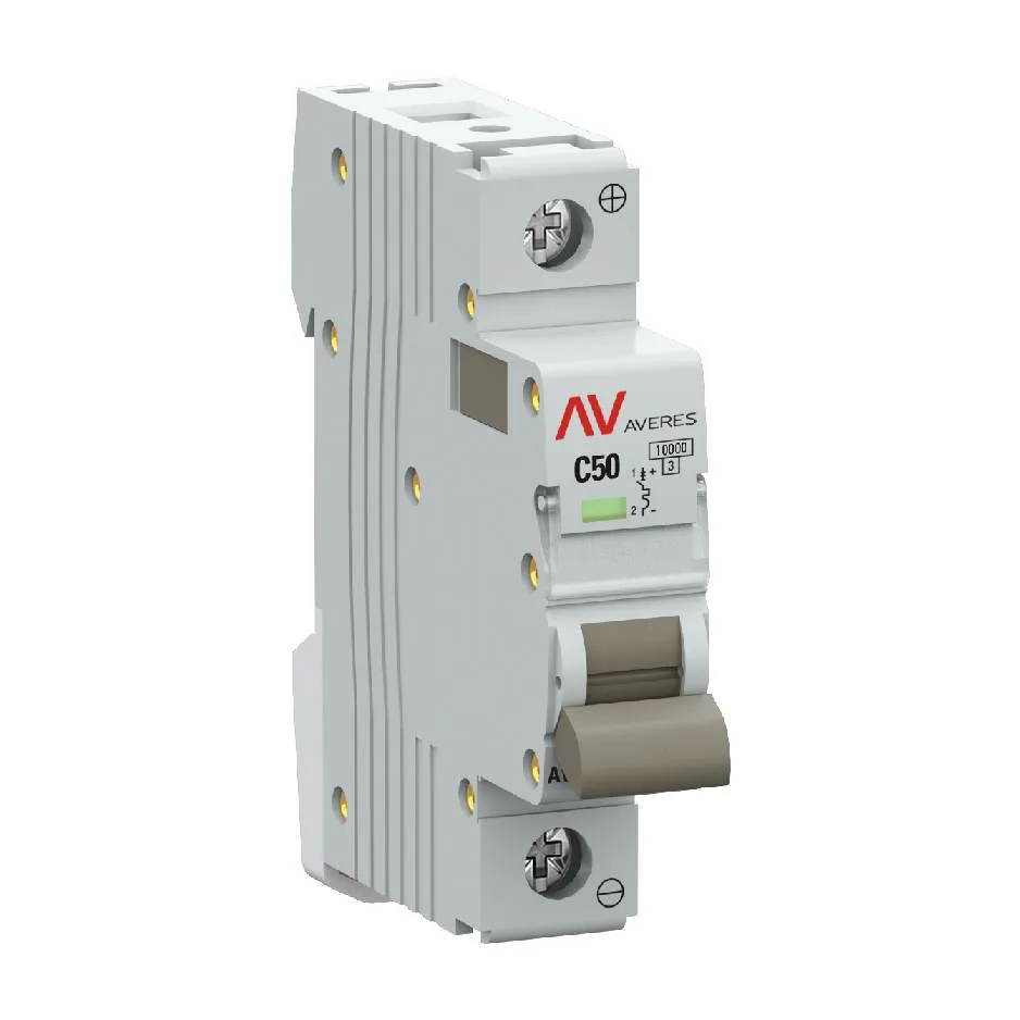 Выключатель автоматический AV-10 DC 1P 50A (C) 10kA EKF AVERES Выключатель автоматический AV-10 DC 1P 50A (C) 10kA EKF AVERES