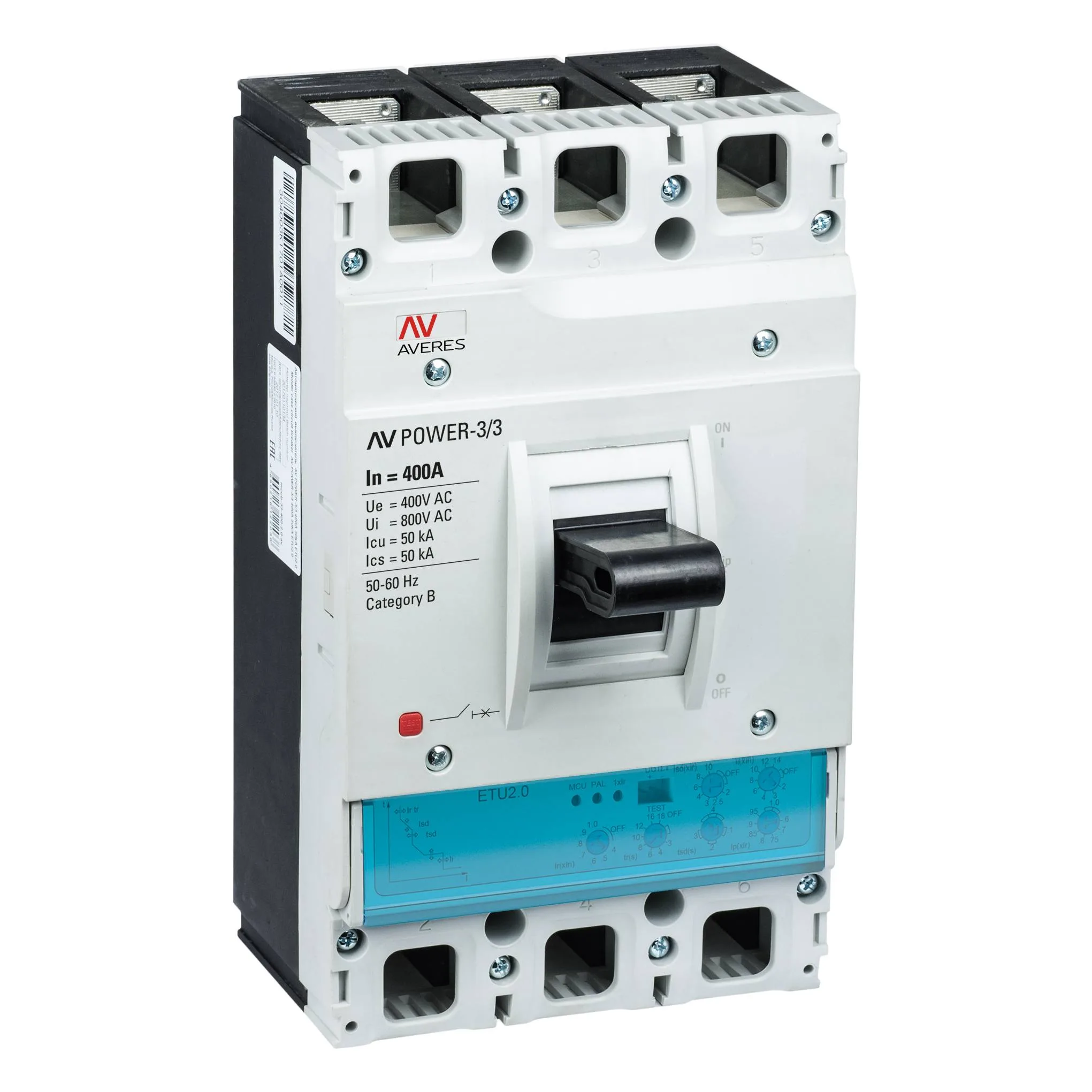 Автоматический выключатель AV POWER-3/4 4P 400А 50kA ETU2.0 EKF AVERES Автоматический выключатель AV POWER-3/4 4P 400А 50kA ETU2.0 EKF AVERES