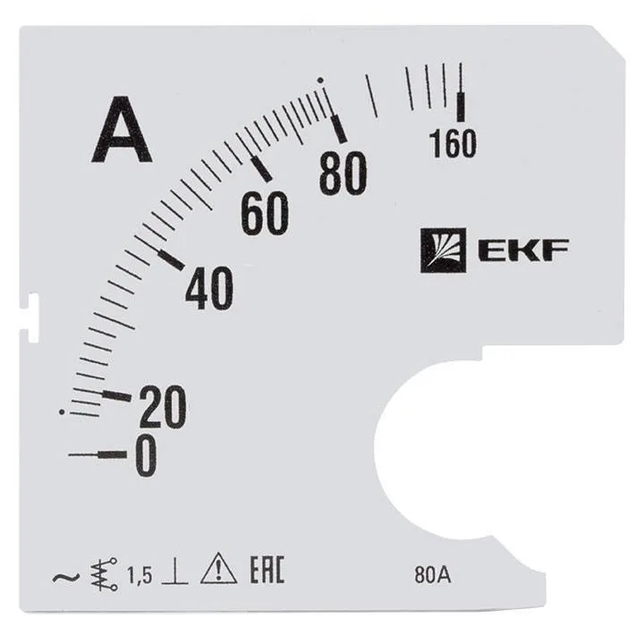 Шкала сменная для A961 80/5А-1,5 EKF PROxima Шкала сменная для A961 80/5А-1,5 EKF PROxima