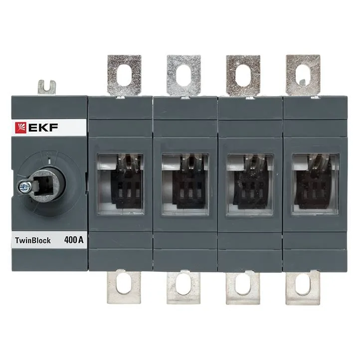 Рубильник 400A 4P без рукоятки управления TwinBlock EKF Рубильник 400A 4P без рукоятки управления TwinBlock EKF