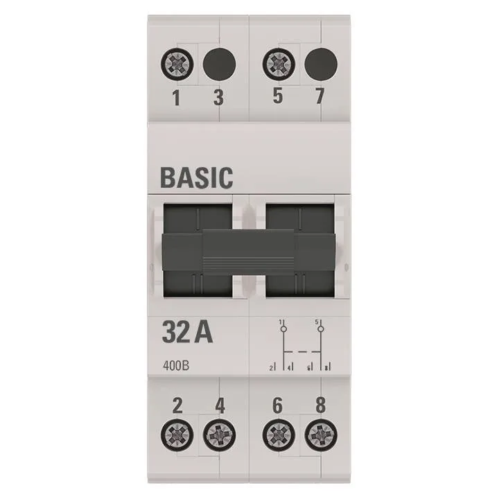 Трехпозиционный переключатель 2P 32А Basic Трехпозиционный переключатель 2P 32А Basic