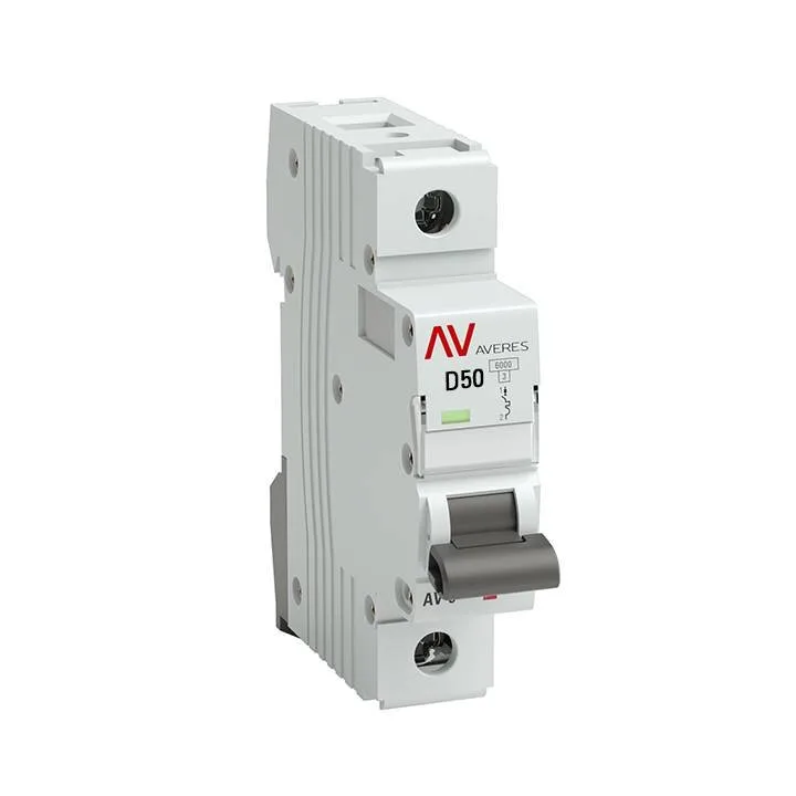 Выключатель автоматический AV-10 1P 50A (D) 10kA EKF AVERES mcb10-1-50D-av Выключатель автоматический AV-10 1P 50A (D) 10kA EKF AVERES mcb10-1-50D-av