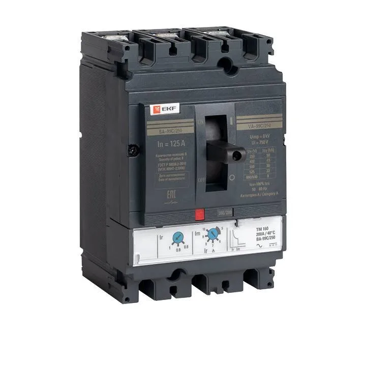 Выключатель автоматический ВА-99C (Compact NS) 250/125А 3P 45кА EKF PROxima Выключатель автоматический ВА-99C (Compact NS) 250/125А 3P 45кА EKF PROxima