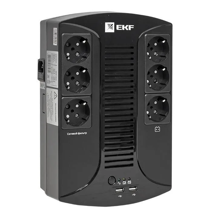 Источник Бесперебойного Питания Линейно-интерактивный E-Power Home 800 ВА PROxima Источник Бесперебойного Питания Линейно-интерактивный E-Power Home 800 ВА PROxima