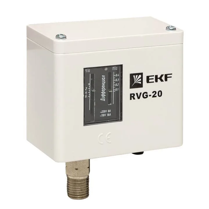 Реле избыточного давления EKF RVG-20-0,6 (0,6 МПа) Реле избыточного давления EKF RVG-20-0,6 (0,6 МПа)