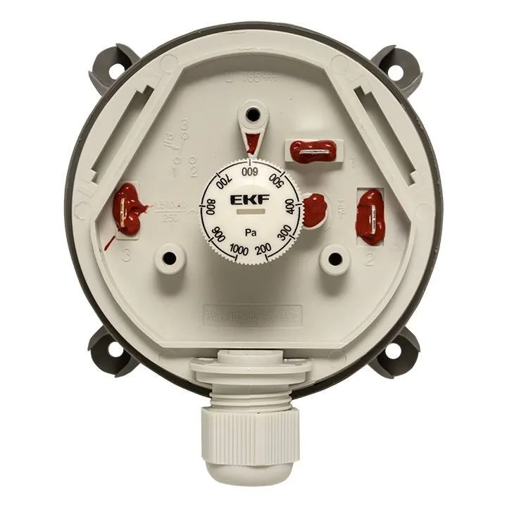 Реле перепада давления EKF RVG-10-1000 (1000 Па) Реле перепада давления EKF RVG-10-1000 (1000 Па)