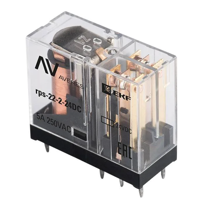 РП slim 22/2 5A 24В DC EKF AVERES РП slim 22/2 5A 24В DC EKF AVERES