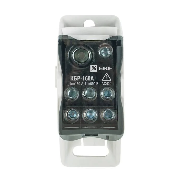 Блок распределительный КБР на DIN-рейку и монтажную панель 160A EKF PROxima