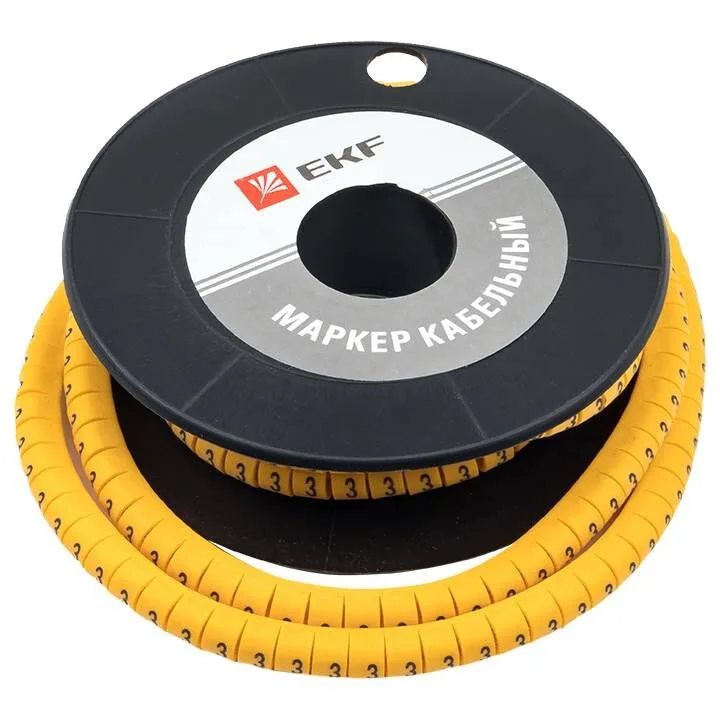 Маркер кабельный 1,5 мм2 3 (1000 шт.) (ЕС-0) EKF PROxima Маркер кабельный 1,5 мм2 3 (1000 шт.) (ЕС-0) EKF PROxima