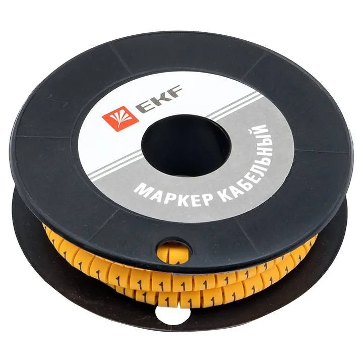 Маркер кабельный 2,5 мм2 1 (1000 шт.) (ЕС-1) EKF PROxima Маркер кабельный 2,5 мм2 1 (1000 шт.) (ЕС-1) EKF PROxima