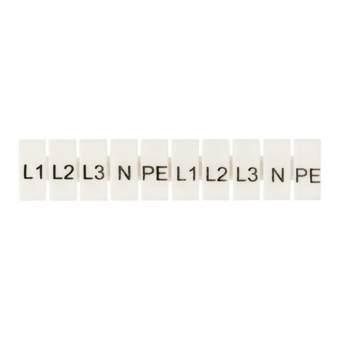 Маркеры для JXB-ST 4 с символами L1, L2, L3, N, PE (100 шт.) EKF PROxima