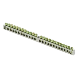 Шина PEN ноль-земля (6x9мм) 24 отв. цинк крепеж по центру EKF PROxima