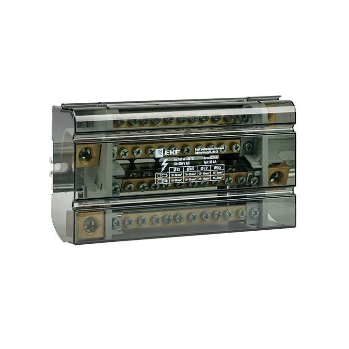 Блок распределительный (кросс-модуль) 160A (4x12) EKF PROxima Блок распределительный (кросс-модуль) 160A (4x12) EKF PROxima