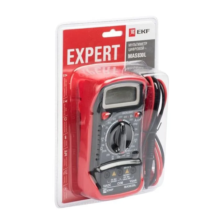 Мультиметр цифровой MAS830L EKF Expert Мультиметр цифровой MAS830L EKF Expert