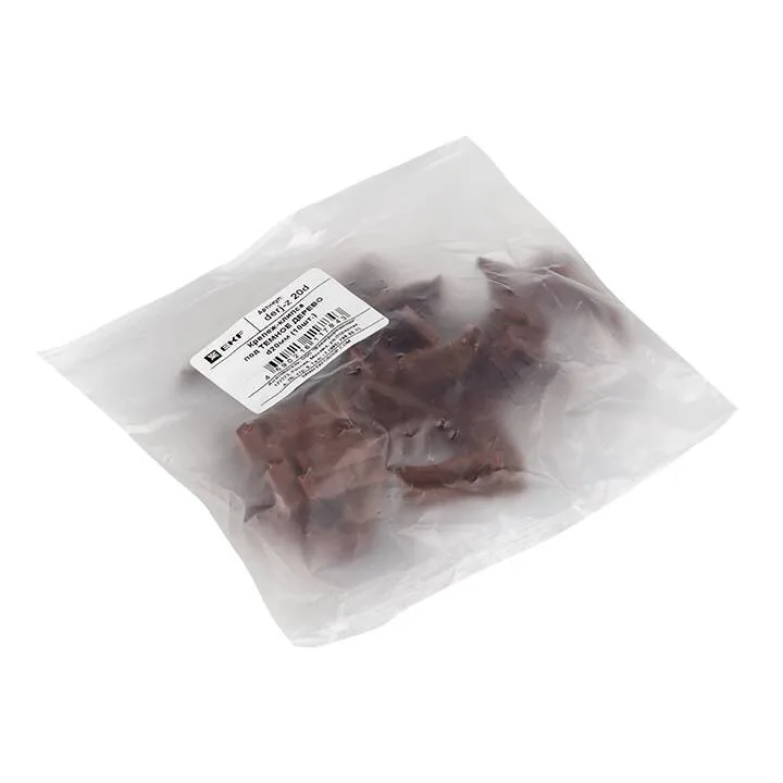 Крепеж-клипса d20 мм (10 шт) темное дерево EKF-Plast Крепеж-клипса d20 мм (10 шт) темное дерево EKF-Plast