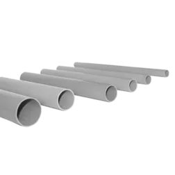 Труба гладкая ПВХ жесткая d32 мм (3 м) (72 м/уп) серая EKF-Plast