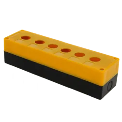 Корпус КП106 пластиковый 6 кнопок желтый EKF PROxima