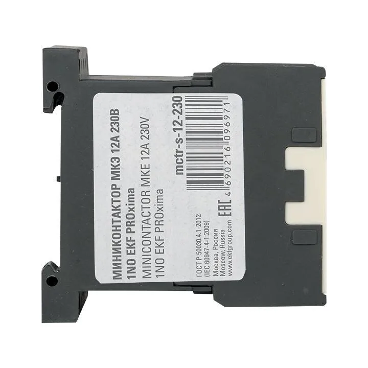 Миниконтактор МКЭ 12А 230В 1NO EKF PROxima Миниконтактор МКЭ 12А 230В 1NO EKF PROxima