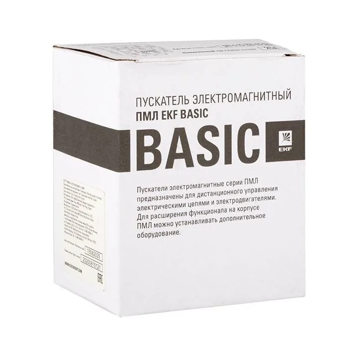 Пускатель электромагнитный серии ПМЛ-2161ДМ 25А 230В EKF Basic Пускатель электромагнитный серии ПМЛ-2161ДМ 25А 230В EKF Basic