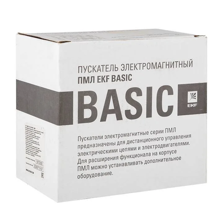 Пускатель электромагнитный серии ПМЛ-4160М 65А 400В EKF Basic Пускатель электромагнитный серии ПМЛ-4160М 65А 400В EKF Basic