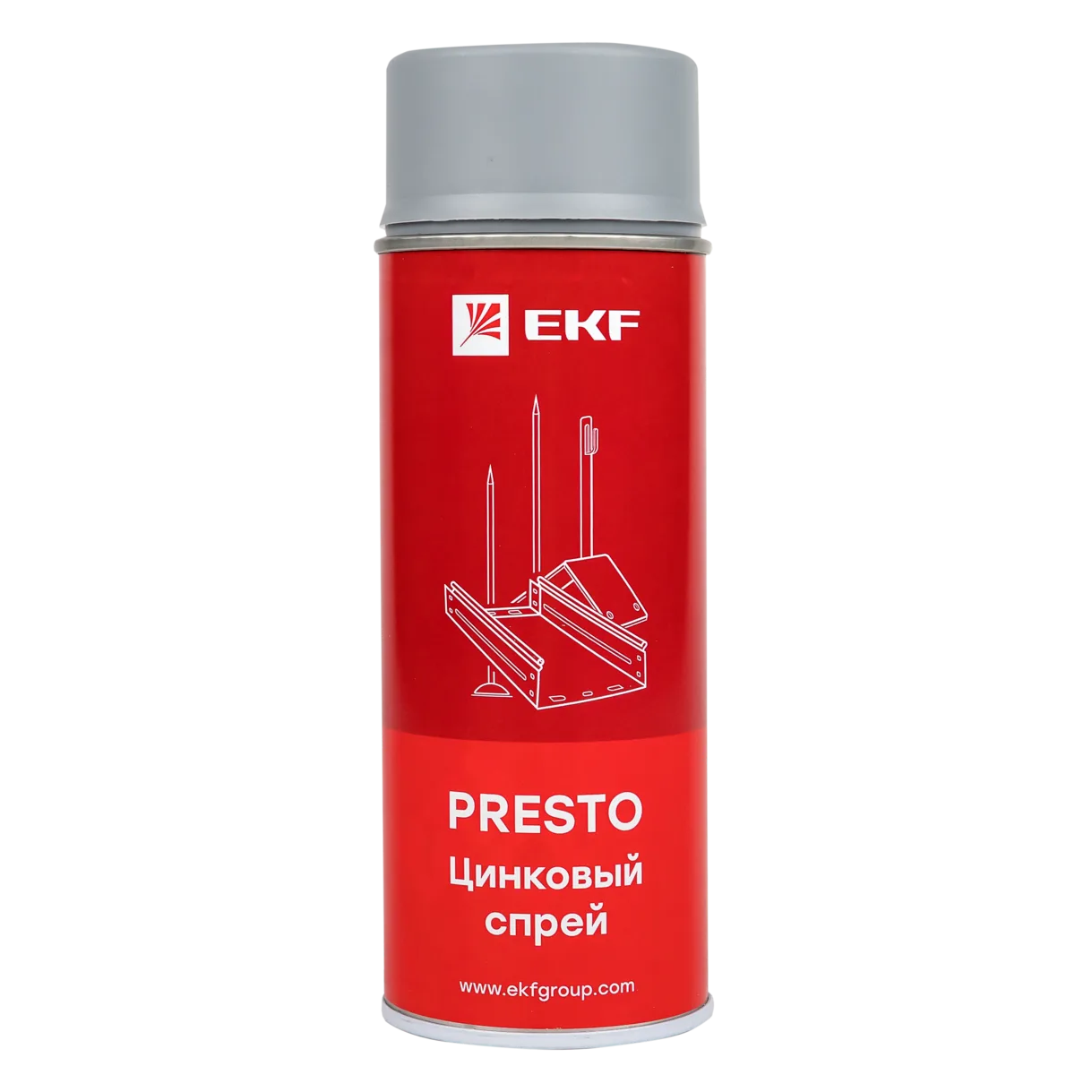 Цинковый спрей Presto 400мл EKF